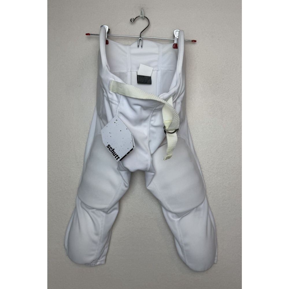 Schutt White Adult Integrated Football Practice Pants Built-In Padding Size Med